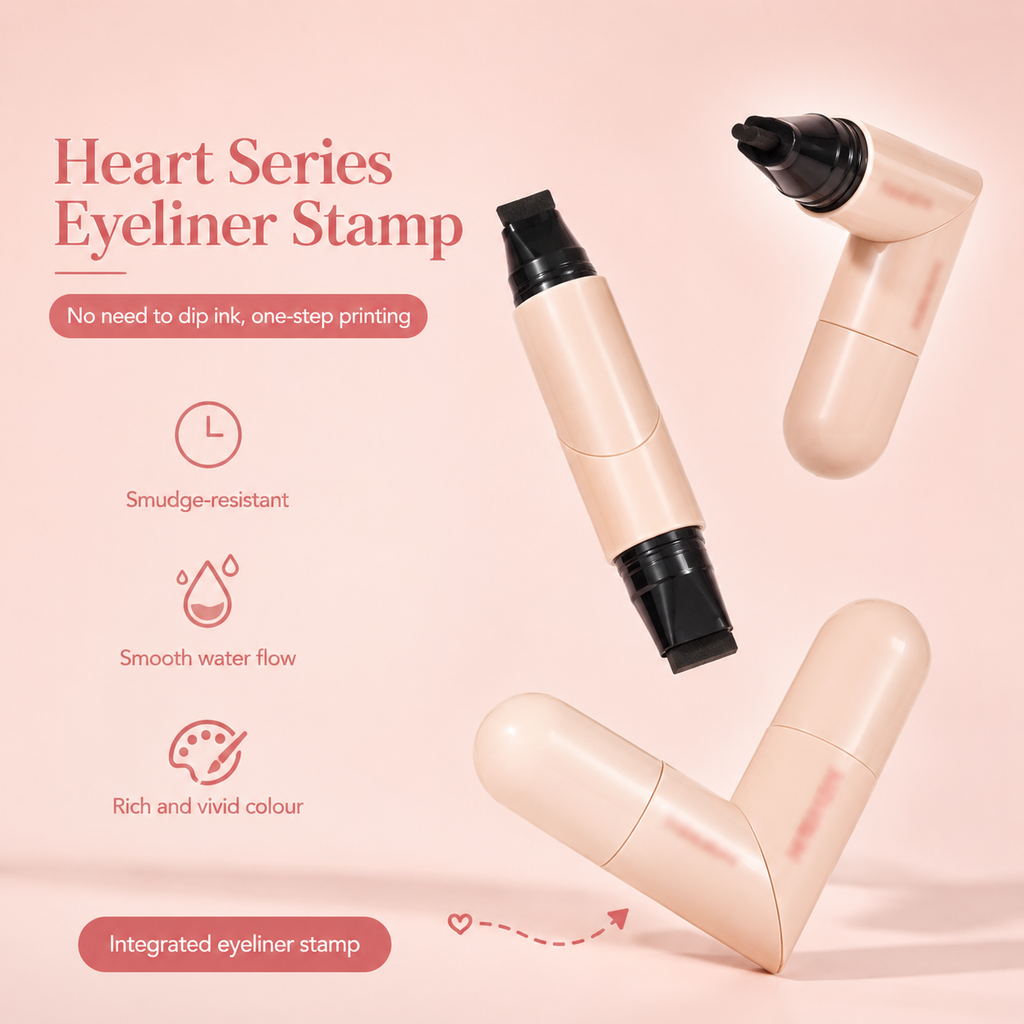 Heart Series Eyeliner Stamp - smudge resistant, smooth water flow, rich colour