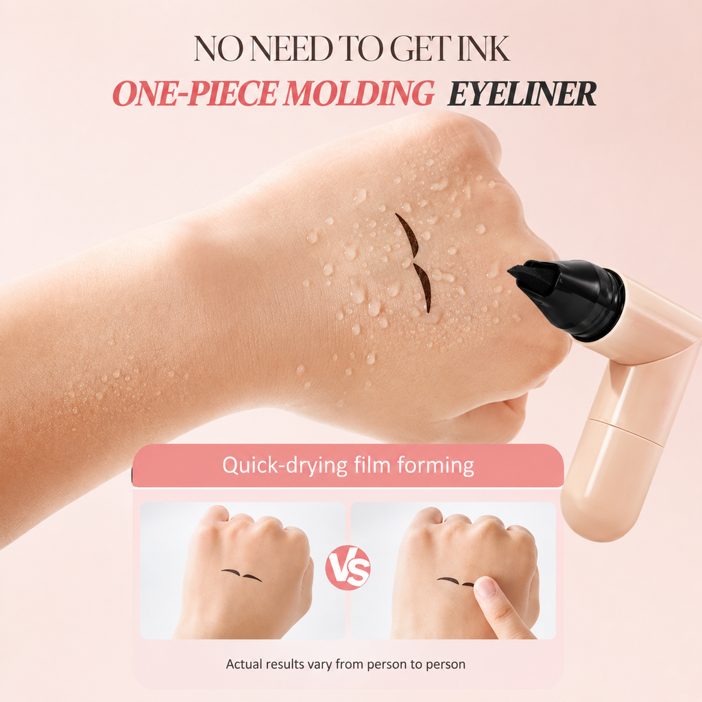 No need to get ink - one-piece molding eyeliner, quick-drying film forming