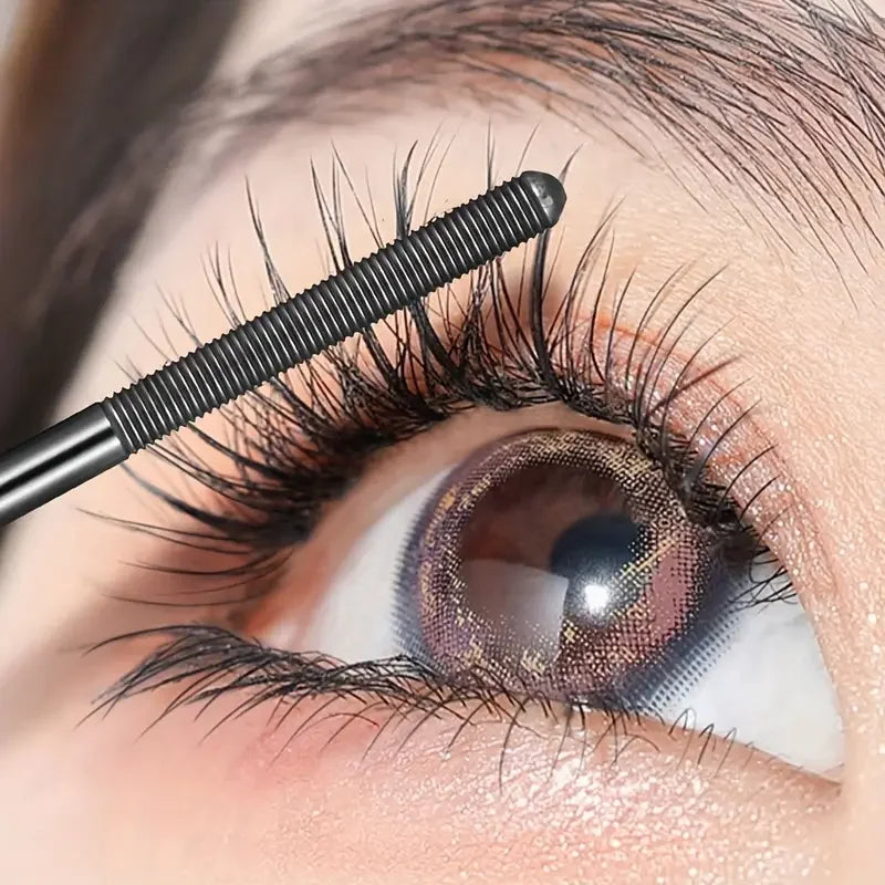 Steel Tube Mascara - Special Spiral Brush, Waterproof Long-Lasting Silk Fiber Mascara