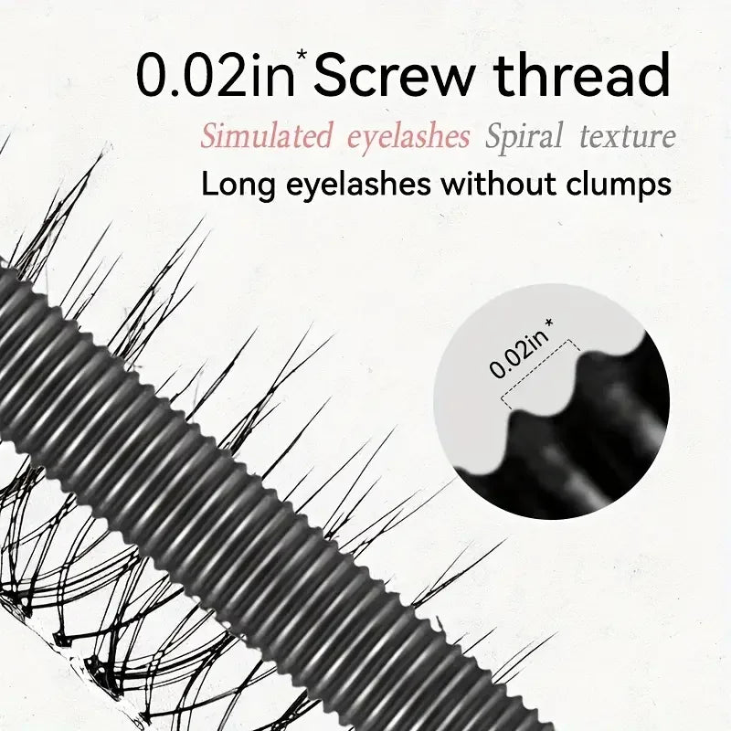 Steel Tube Mascara - Special Spiral Brush, Waterproof Long-Lasting Silk Fiber Mascara